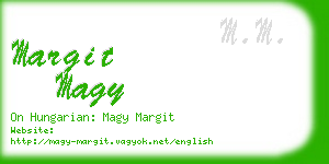 margit magy business card